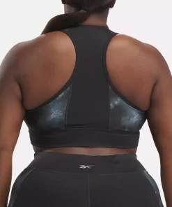 Sports Bras | Reebok Sports Bras Running Allover Print Bra (Plus Size)