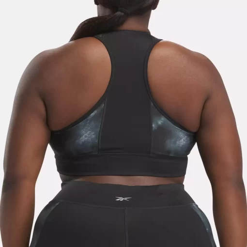 Sports Bras | Reebok Sports Bras Running Allover Print Bra (Plus Size)