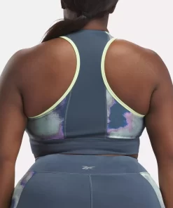 Sports Bras | Reebok Sports Bras Running Allover Print Bra (Plus Size)