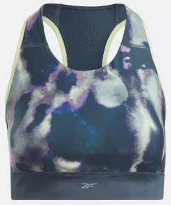 Sports Bras | Reebok Sports Bras Running Allover Print Bra (Plus Size)