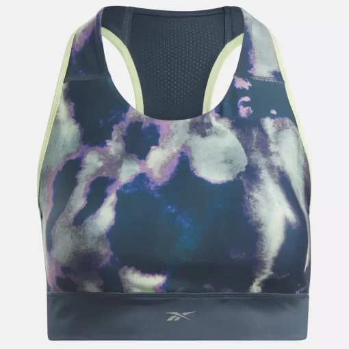 Sports Bras | Reebok Sports Bras Running Allover Print Bra (Plus Size)