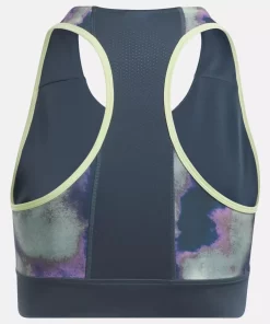 Sports Bras | Reebok Sports Bras Running Allover Print Bra (Plus Size)