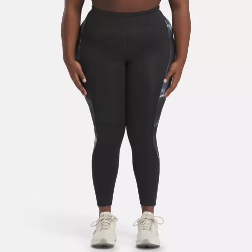 Leggings & Tights | Reebok Leggings & Tights Running Allover Print Leggings (Plus Size)