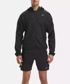 Jackets | Reebok Jackets Running Hooded Jacket