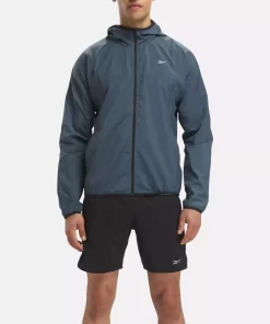 Jackets | Reebok Jackets Running Hooded Jacket