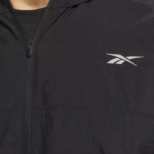 Jackets | Reebok Jackets Running Hooded Jacket