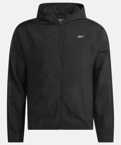 Jackets | Reebok Jackets Running Hooded Jacket