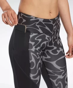 Leggings & Tights | Reebok Leggings & Tights Running Printed Capri Leggings