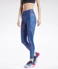 Leggings & Tights | Reebok Leggings & Tights Running Printed Leggings