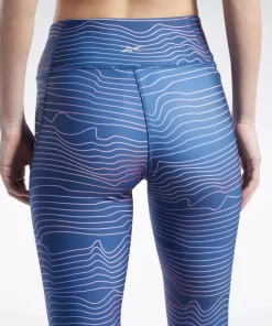 Leggings & Tights | Reebok Leggings & Tights Running Printed Leggings