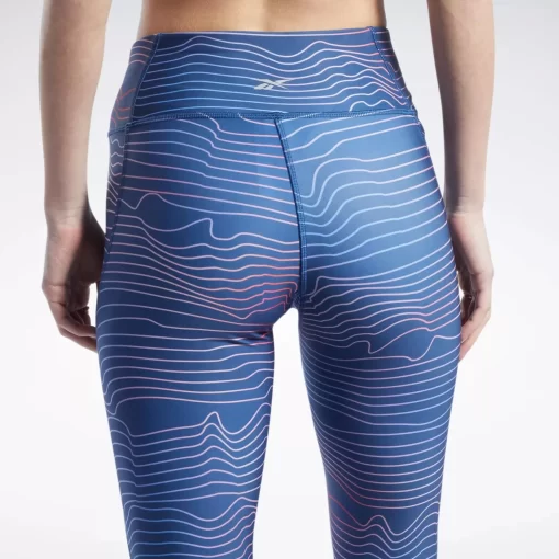 Leggings & Tights | Reebok Leggings & Tights Running Printed Leggings