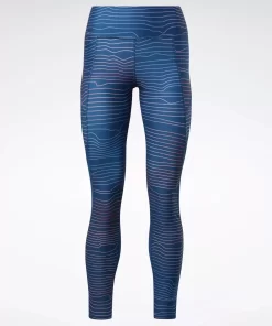 Leggings & Tights | Reebok Leggings & Tights Running Printed Leggings