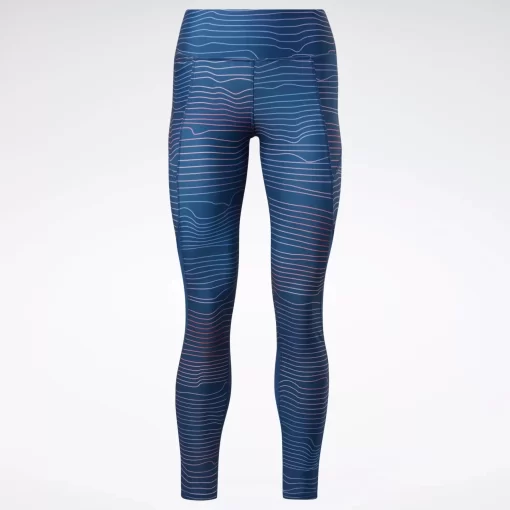 Leggings & Tights | Reebok Leggings & Tights Running Printed Leggings