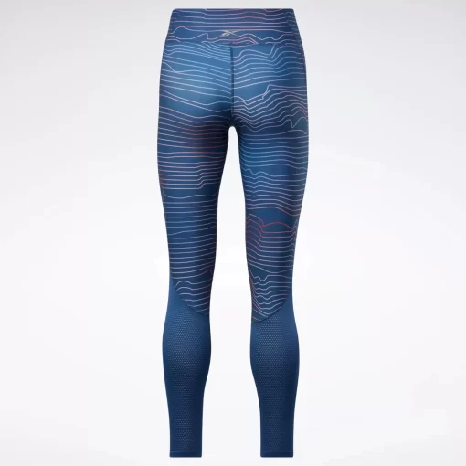 Leggings & Tights | Reebok Leggings & Tights Running Printed Leggings