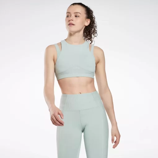 Tank Tops | Reebok Tank Tops Studio Layered Bra Top