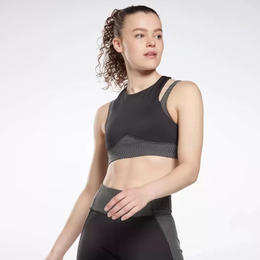 Tank Tops | Reebok Tank Tops Studio Layered Bra Top