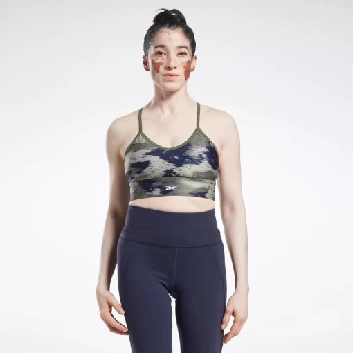 Sports Bras | Reebok Sports Bras Workout Ready Camo Print Bra