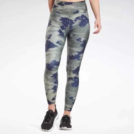 Leggings & Tights | Reebok Leggings & Tights Workout Ready Camo Print Leggings