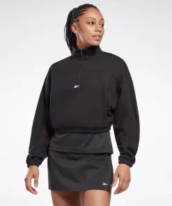 Hoodies & Sweatshirts | Reebok Hoodies & Sweatshirts Workout Ready Knit 1/4 Zip Sweatshirt