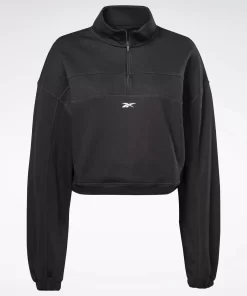 Hoodies & Sweatshirts | Reebok Hoodies & Sweatshirts Workout Ready Knit 1/4 Zip Sweatshirt