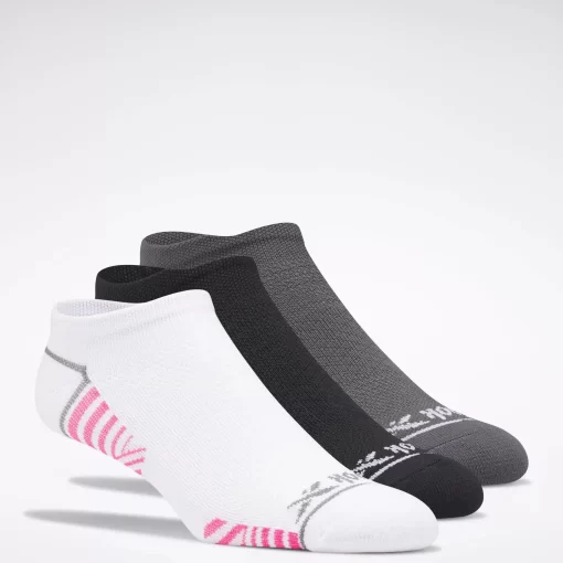 Socks | Reebok Socks Zoned Cushion No-Show Socks 3 Pairs